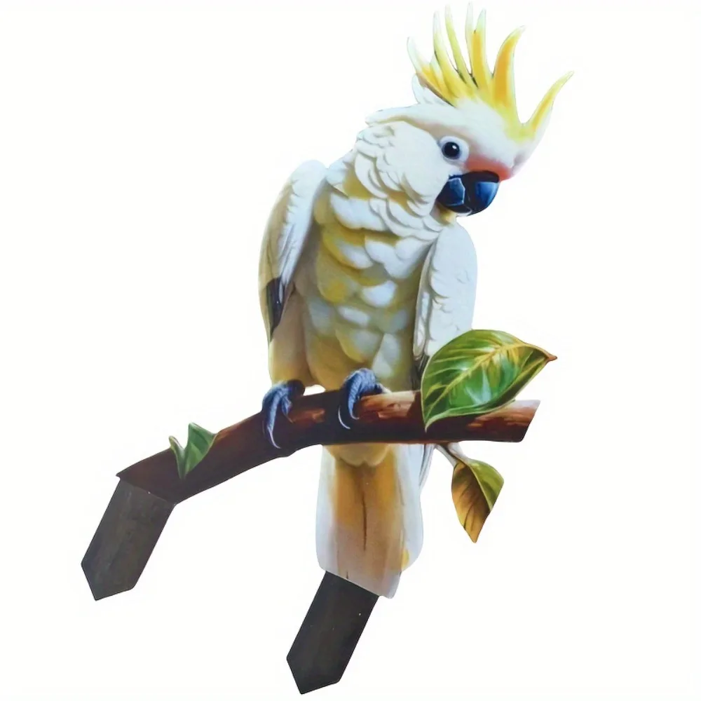 

Acrylic Bird Garden Pile Creative Cute Garden Floor Plugs Waterproof Multi Functional Garden Stake Patio