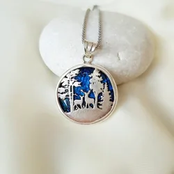 Stylish Vintage Forest Deer Necklace Jewelry Necklace for Women Perfect Christmas Jewelry Gift Anniversary Gift for Loved Ones