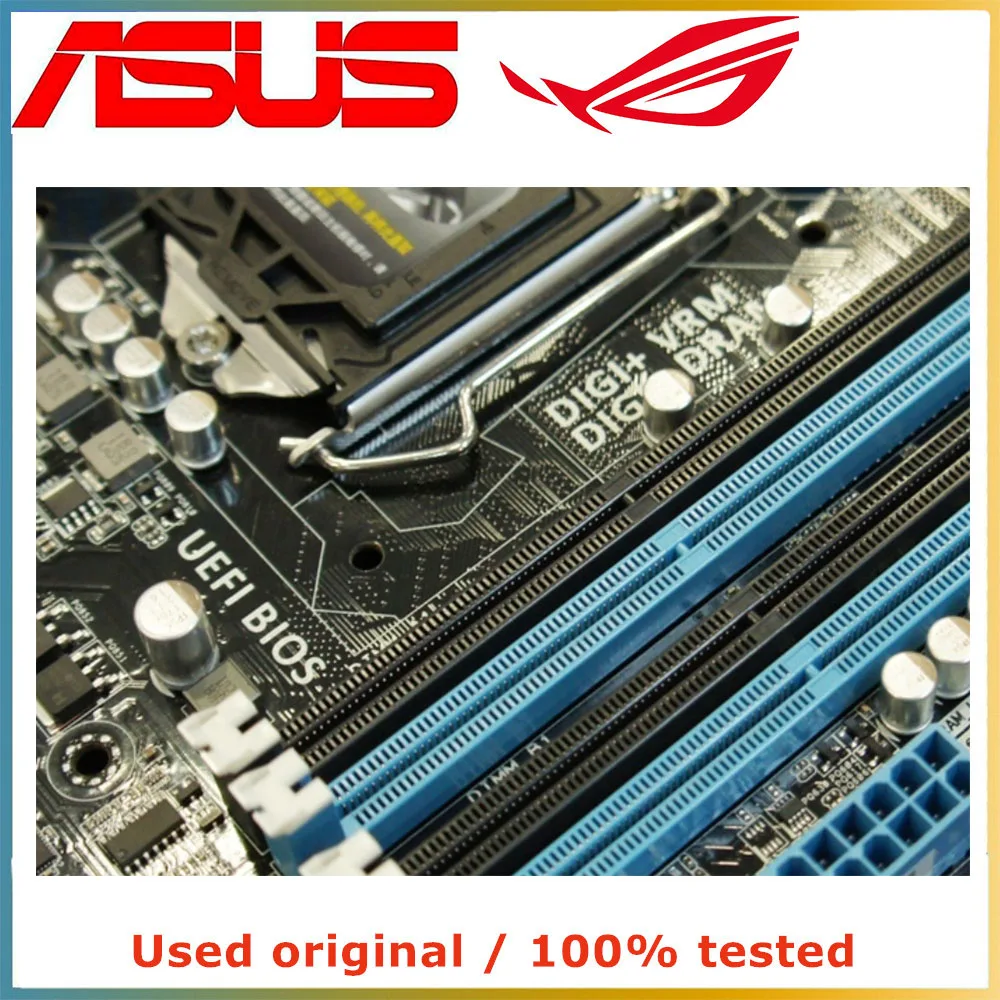 Imagem -03 - Placa-mãe do Computador para Asus Desktop Mainboard Desktop Mainboard Lga 1155 Ddr3 32g Sata Iii Pci-e 3.0 X16 P8z77-v Pro P8z77