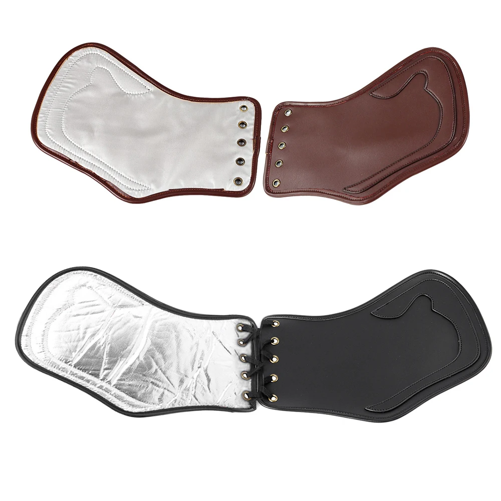 

1PCS Black Motorcycle Heat Saddle Shield Deflectors Aluminum Foil For Harley Touring Street Road Glide Dyna Softail