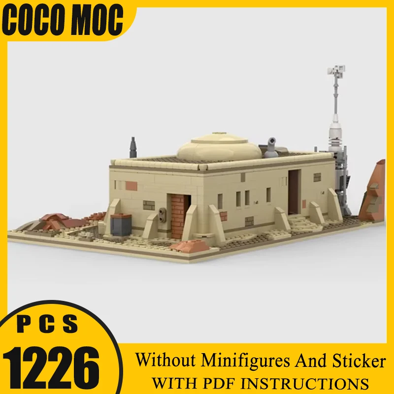 

Desert Temporary Exchange Model Moc Building Blocks Star Movie DIY Assembly Construction Toy Holiday Gift Technology Bricks