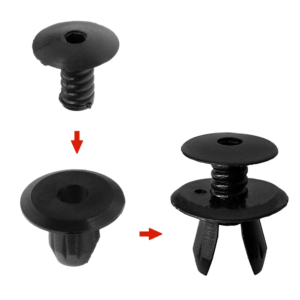 50X Car Door Roof Side Trim Panel Headliner Carpet Lining Fixing Fastener Clip Rivet 9mm For VW Caddy 2004-2021 70186729901C