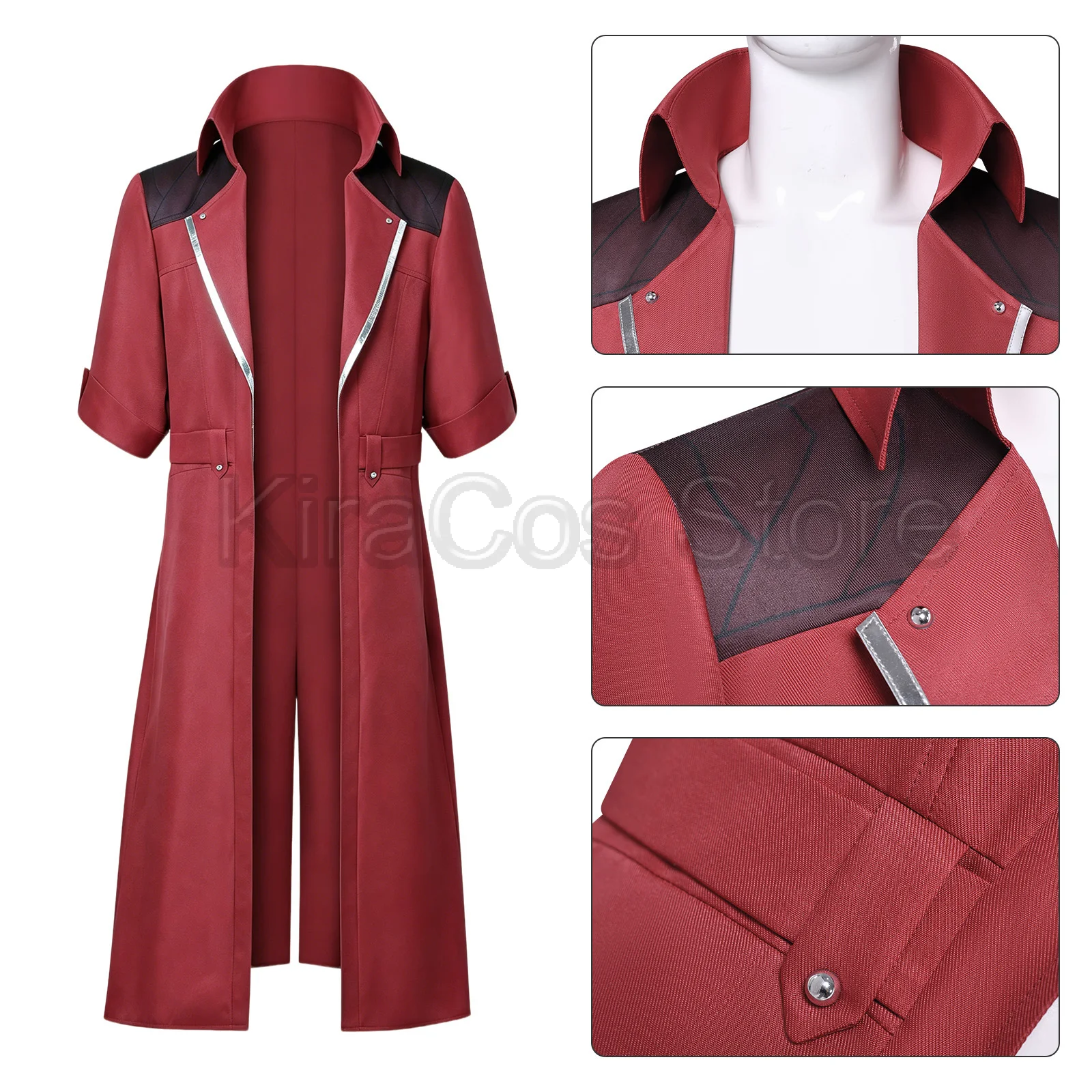 Costume de cosplay Dante DMC 5 pour homme, veste, gants, déguisement pour homme adulte, tenue de jeu de rôle fantastique, costume d'Halloween