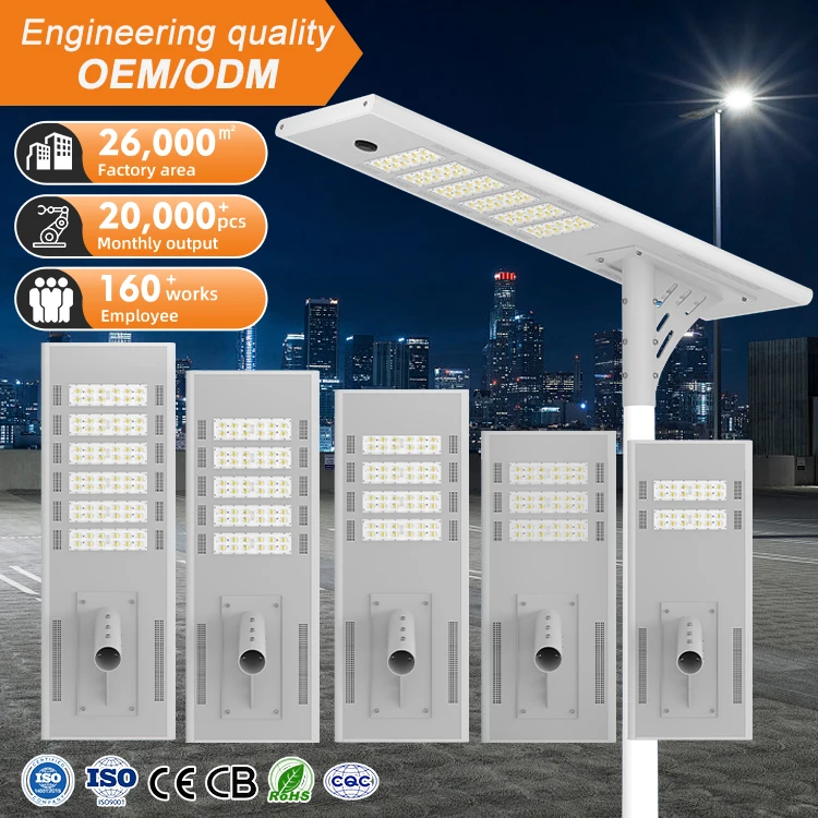 AORUITAI Support L/C Pay Outdoor Radar Sensor Road Lamp SKD 60W 120W 180W 240W 300W 360W 420W LED Solar Power Street Light