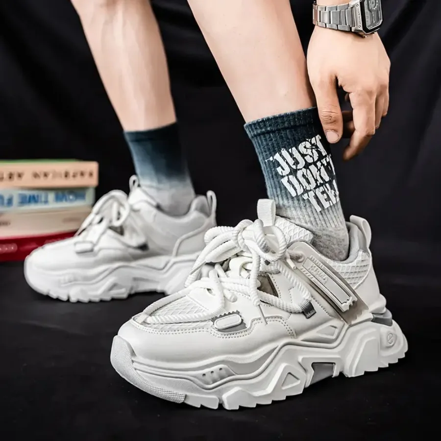 

New Thick-Soled Mesh Sports Casual Sneakers Dad Shoes Student Shoes Men's Shoes