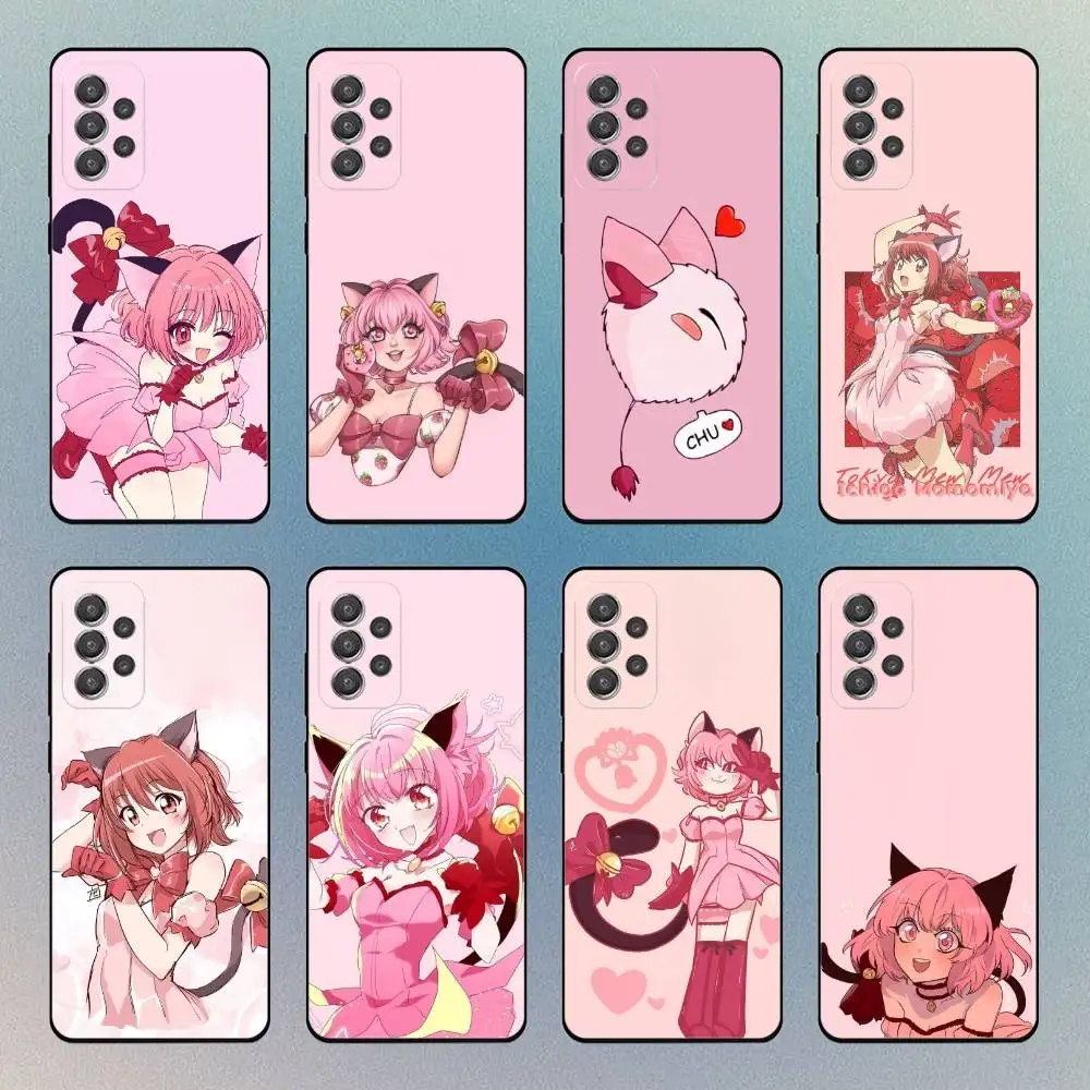 

Tokyo Comics M-Mew Mew Phone Case For Samsung S25,S24,S21,S22,S23,S30,Ultra,S20 Black Soft Case