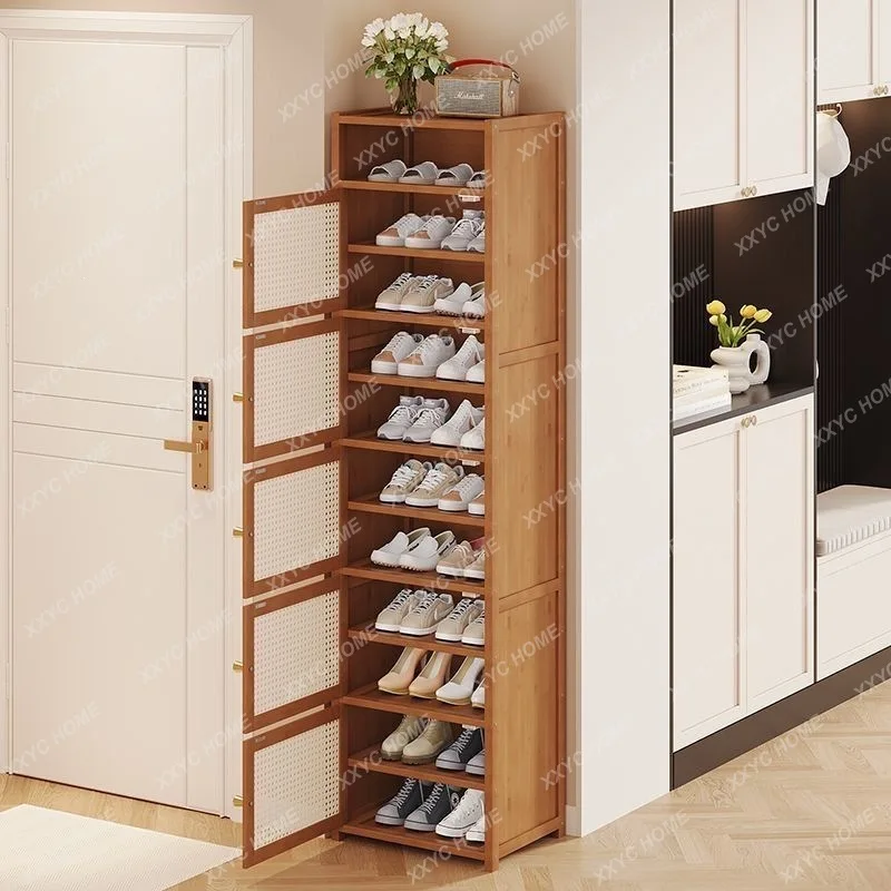 XX shoe cabinet household multi-layer shoe rack dust-proof storage artifact small narrow  rack seam storage shoe cabinet