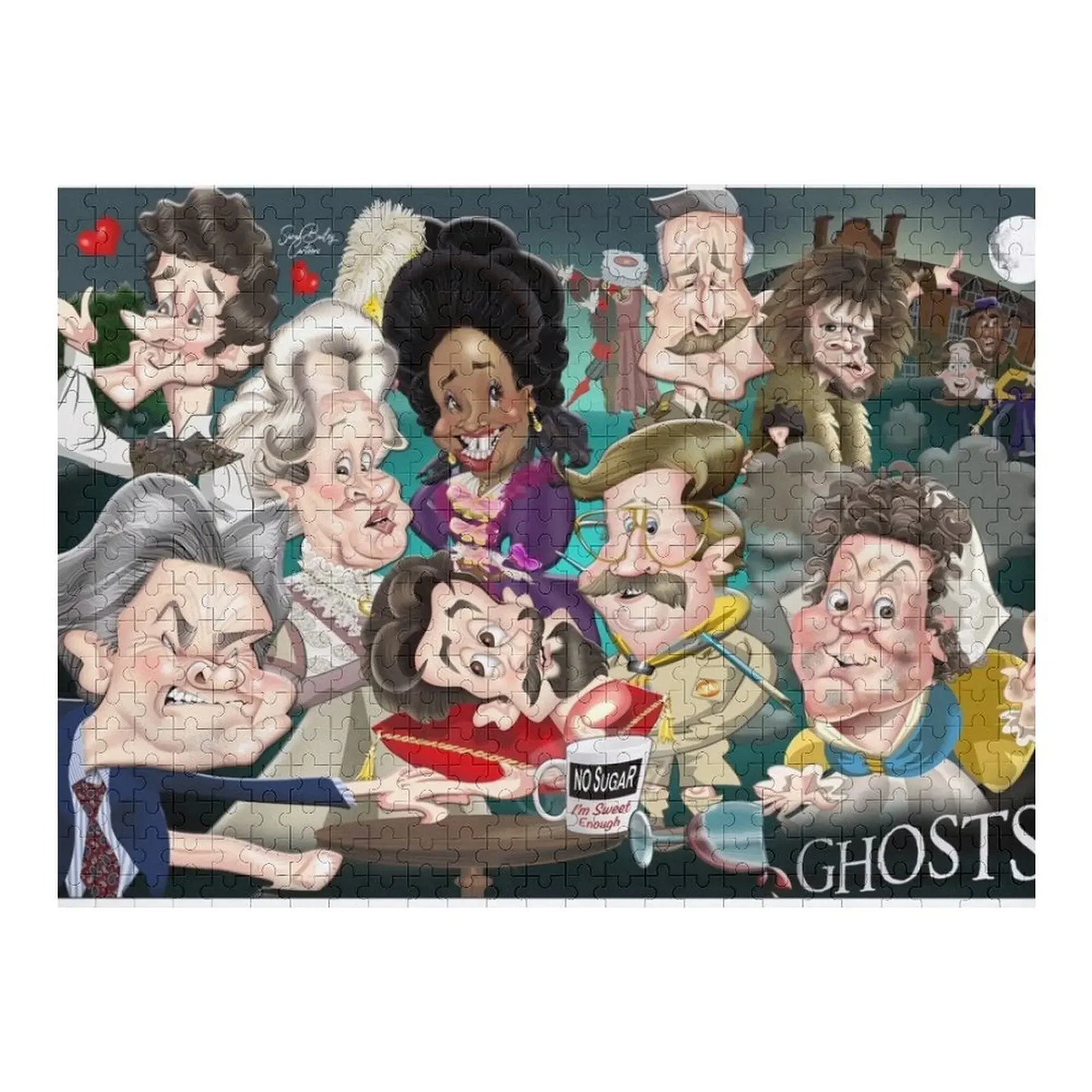 Ghosts Jigsaw Puzzle Personalized Baby Object Customized Kids Gift Personalize Puzzle