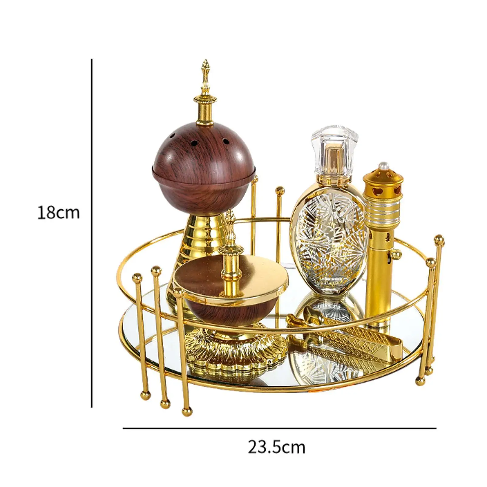 Incense Burner Holder Set Table Centerpiece Ornament Religious Meditation Relaxation for Home Living Room Yoga Spa Decors