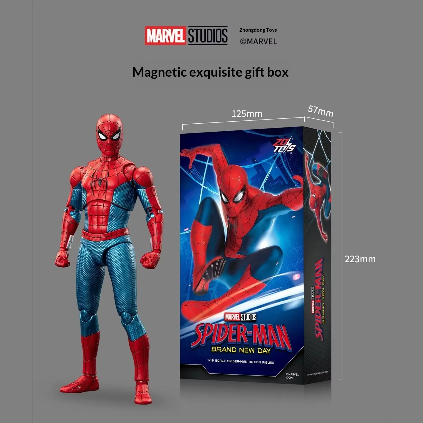 Zd Toys Marvel Spider Man 7 Inch 1/10 Scale Action Figure Official Licensed Collectible Model Toy Gift For Fans
