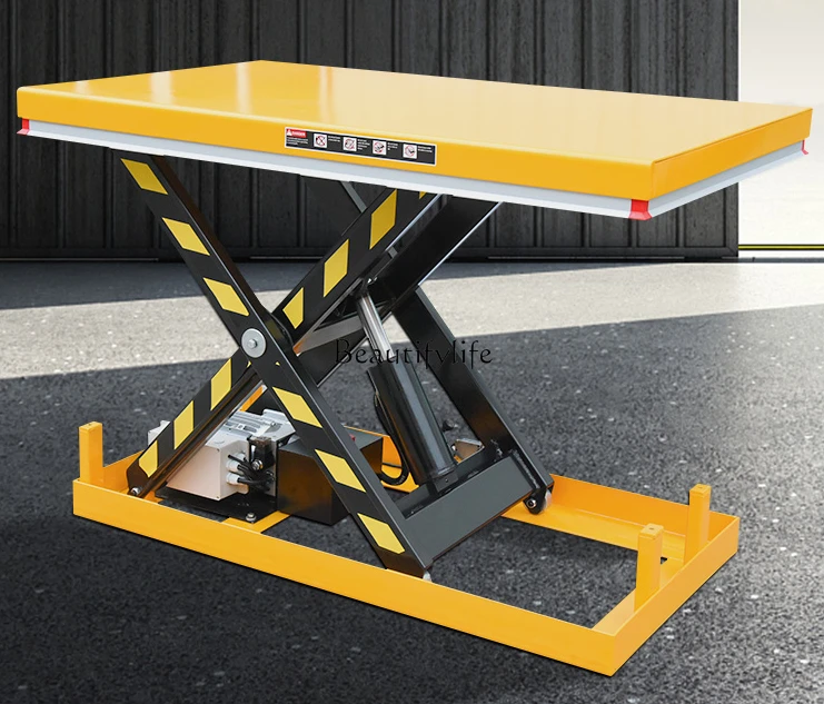 Electric Hydraulic Lifting Platform Fixed Shear Fork Lifter Small Loading and Unloading Platform