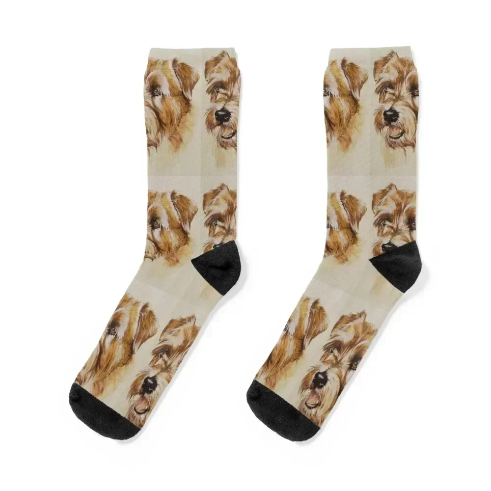 

Norfolk Terrier in Watercolor Socks moving stockings shoes winter thermal valentine gift ideas Socks Ladies Men's