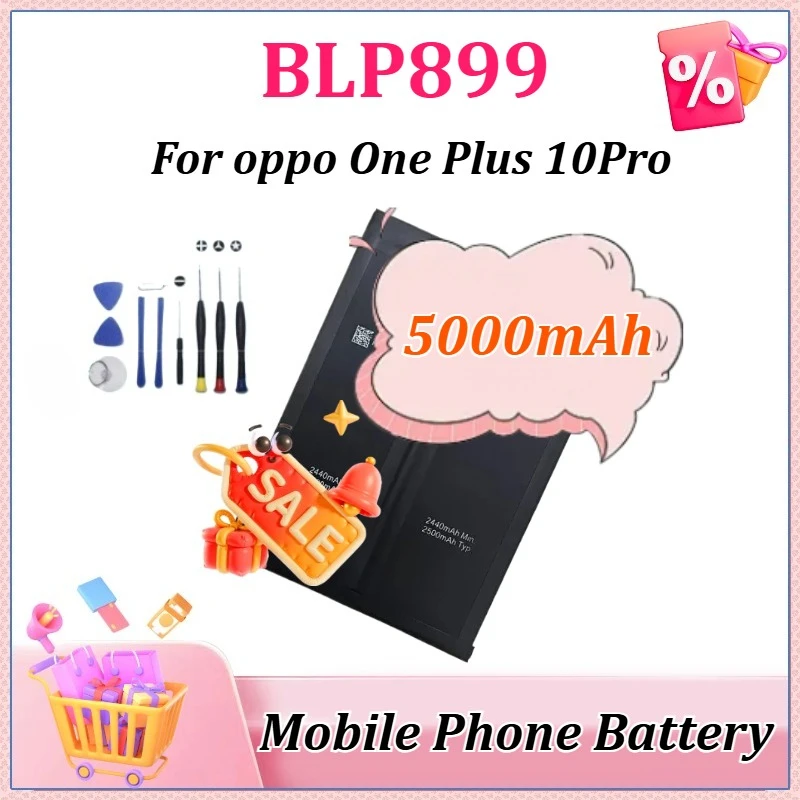 

New 5000mAh BLP899 Mobile Phone for One Plus 10 Pro Mobile Phone for OPPO High Quality Bateria for 1+Tools