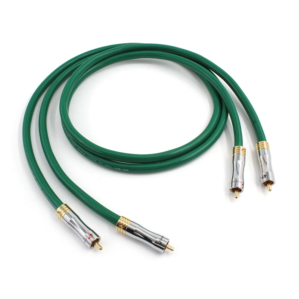 MCINTOSH-Pure Copper HiFi Audio Cable, RCA para RCA, Cabo de Interconexão, Audiophile, 99.998%, 2328