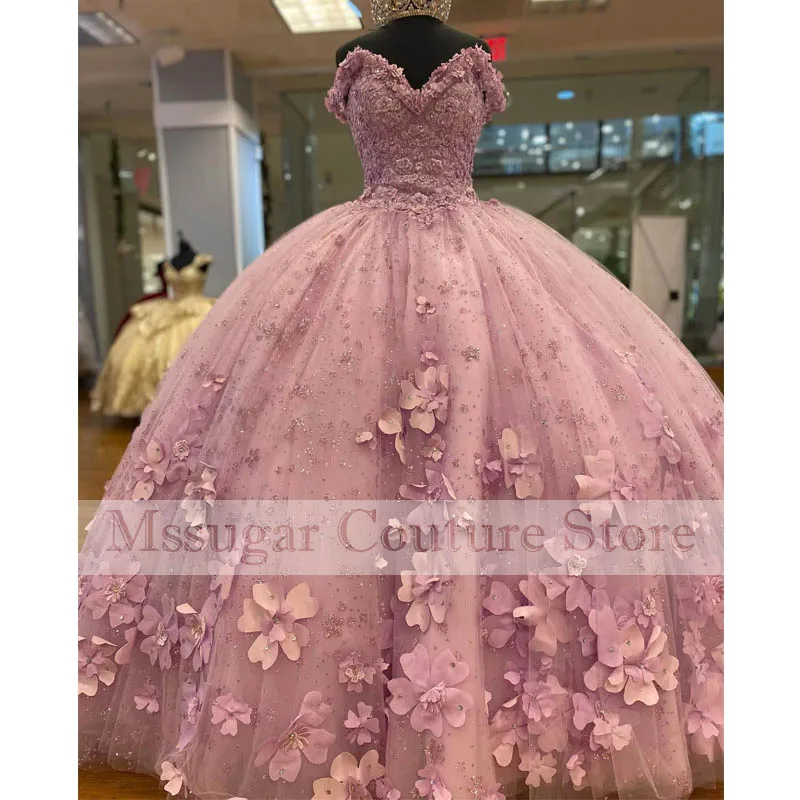 Robes de RhQuinceanera en dentelle à paillettes, robe de Rh, chérie, fleurs, fête informelle, tout ce qui est sur mesure, éducatif, 15 ans, 2022