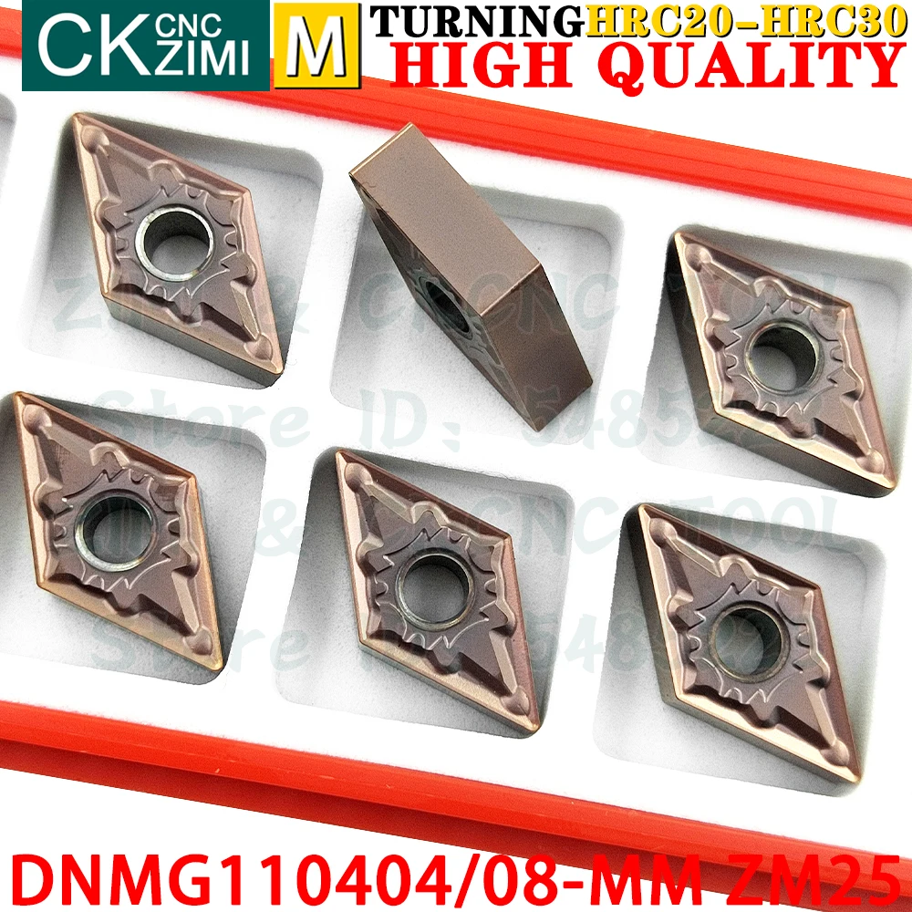 DNMG110404-MM ZM25 DNMG110408-MM ZM25 Carbide Inserts External Turning Inserts Tool DNMG 1104 Indexable Metal Lathe Cutting Tool