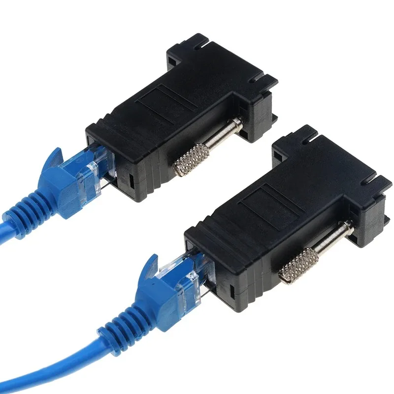 شبكة إيثرنت مهائي كابلات VGA محول أنثى إلى RJ45 موصل سالب بطاقة VGA RGB HDB موسع إلى LAN CAT5 CAT6 RJ45