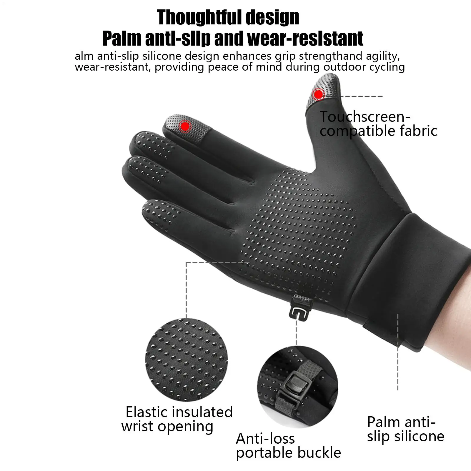USB Heating Gloves Winter Thermal Mittens Touchscreen Windproof Waterproof Thermal Gloves Motor Bike Covers for Women Men