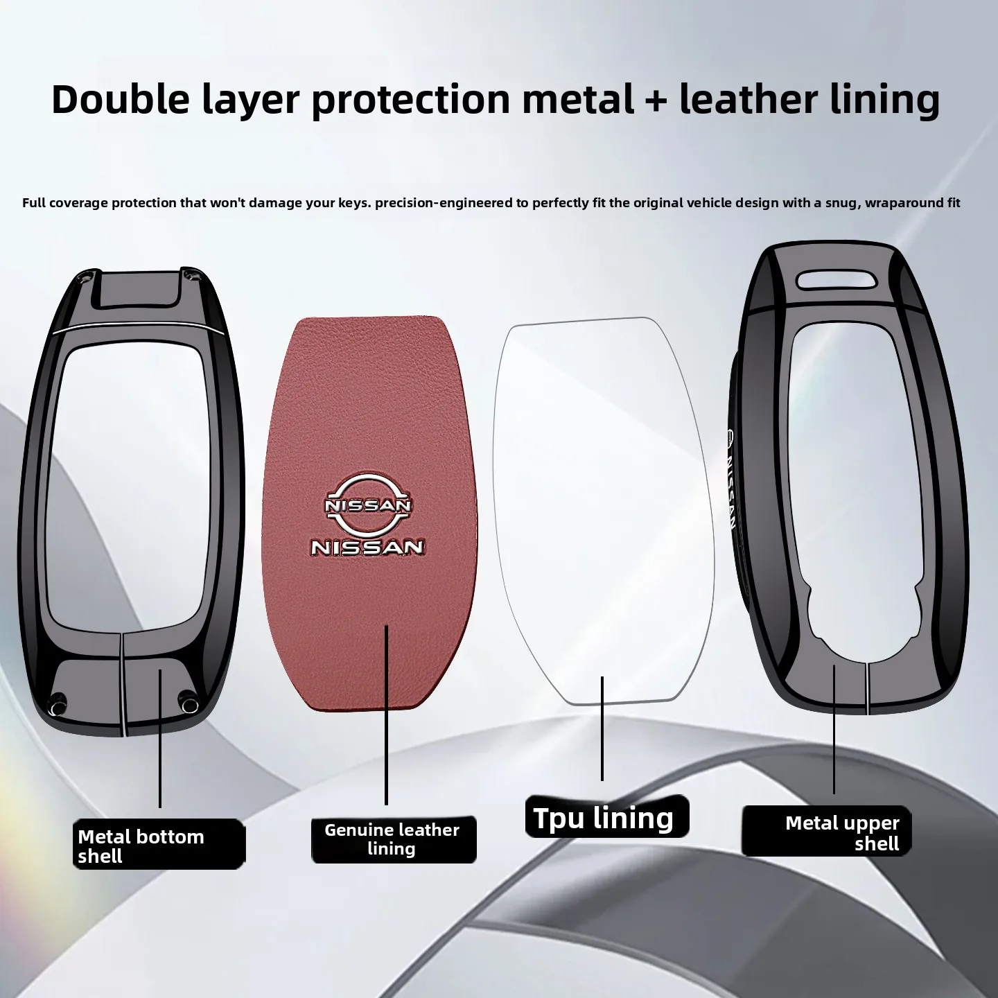 سبائك الزنك الجلود غطاء مفتاح السيارة القضية نيسان قاشقاي جوك X-Trail باترول ملاحظة ورقة ألتيما ماكسيما مورانو تيدا Teana المارقة سنترا