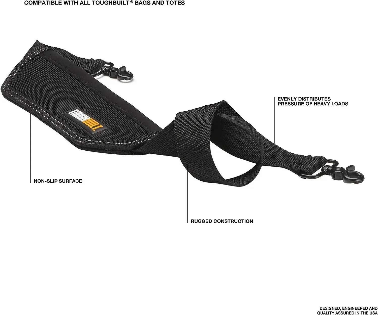 

TOUGHBUILT TB-55-B Набор инструментов для плечевого ремня Держатель плечевого ремня Прочный домашний инструмент для спины Аксессуары