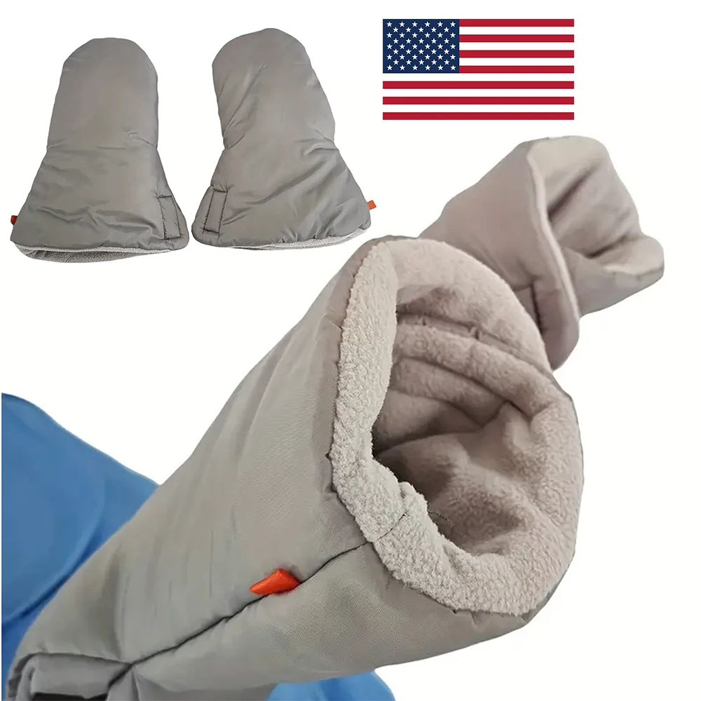 Waterproof  Push Gloves Winter Golf Cart Extra Thick Warm Construction Golf Course Use Windproof Gloves for Golfers