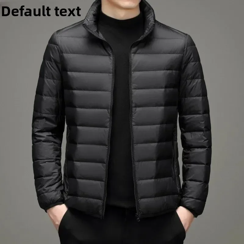 

Lightweight Short Fleece Lined Cotton Jacket for Men Dad Style Casual Winter Outerwear Big Size Korean System