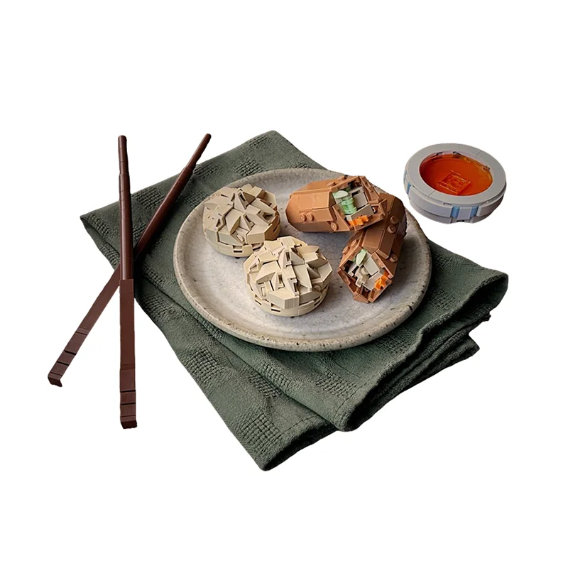 ตัวต่อ MOC ไอคอน 342 ชิ้น รูปขนมจีบ โมเดลตัวต่อ ของเล่นสถาปัตยกรรม ไอเดียสร้างสรรค์ ของเล่นเสริมพัฒนาการ ของขวัญคริสต์มาส ตัวต่อสำหรับเด็ก