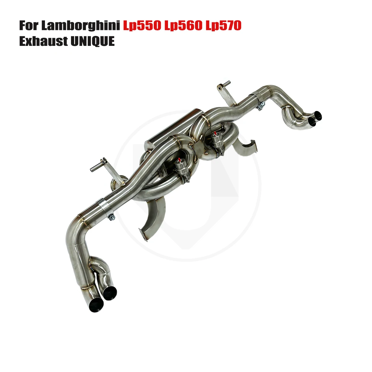 UNIQUE For 2008-2013 Lamborghini Gallardo Lp550 Lp560 Lp570 V10 5.2L performance valve exhaust system ss304 exhaust