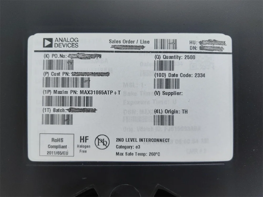 MAX31865ATP+T متوفر 100% أصلي جديد