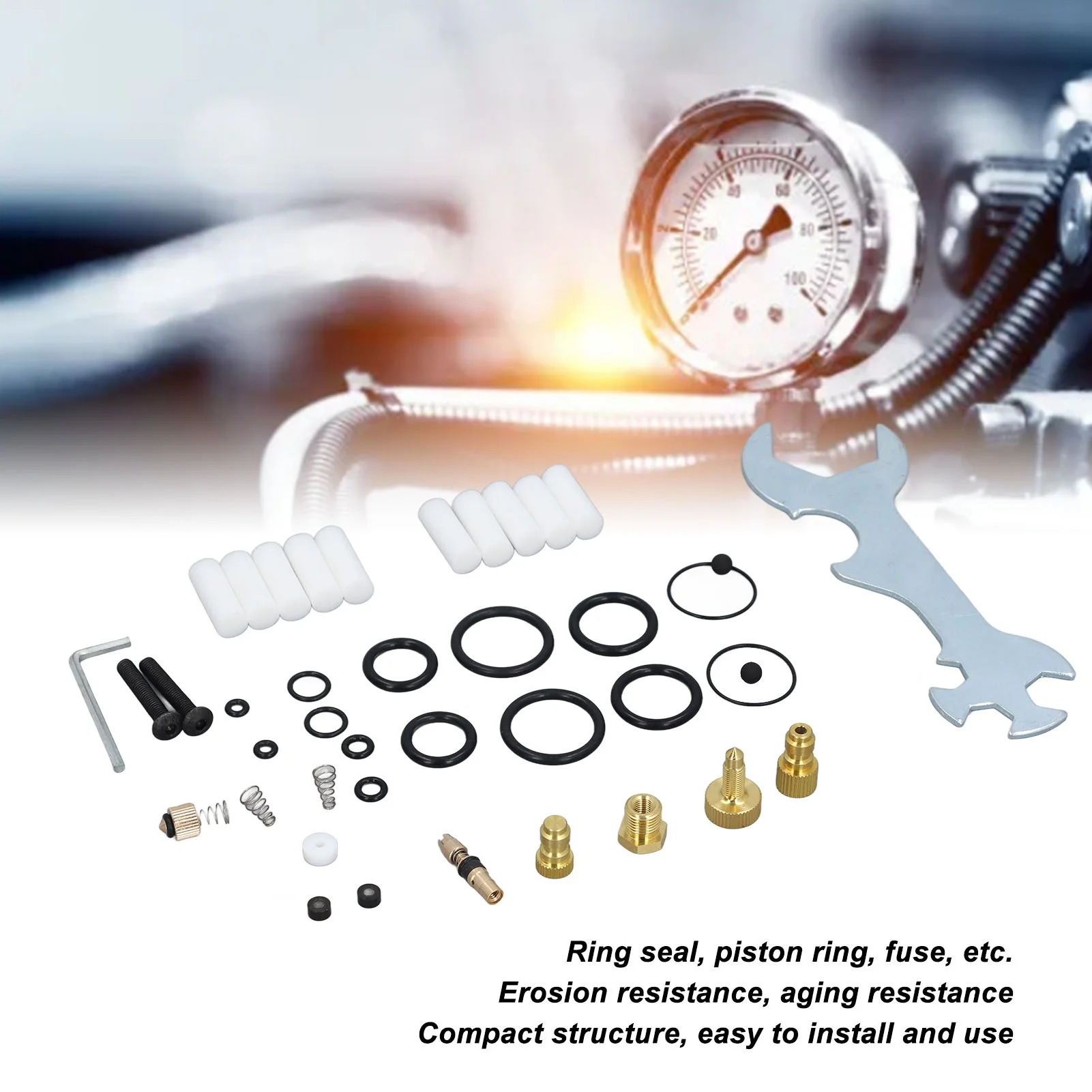 D5 Air Compressor Replacement Parts Seal Ring Kit Repair Maintenance Accessories 4500psi 30mpa Manual High Pressure Pump Repair