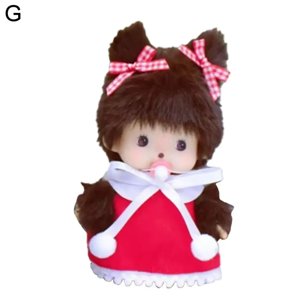 Kawaii asilo Mochi bambola 15 cm PP cotone scimmia peluche bambola burattino a mano borsa ciondolo fascino regalo peluche