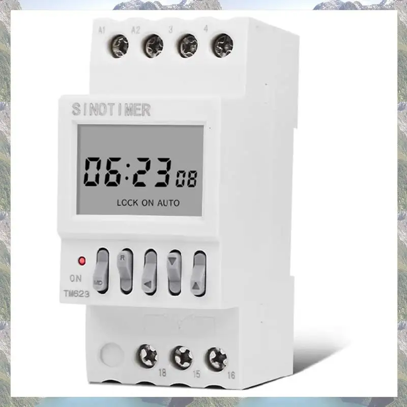 2025 الاتجاه 1 قطعة مفتاح التحكم في وقت الطاقة العد التنازلي مفتاح ذكي الموقت هلام السيليكا 16 On 16 قبالة السكك الحديدية تركيب 220 فولت #3