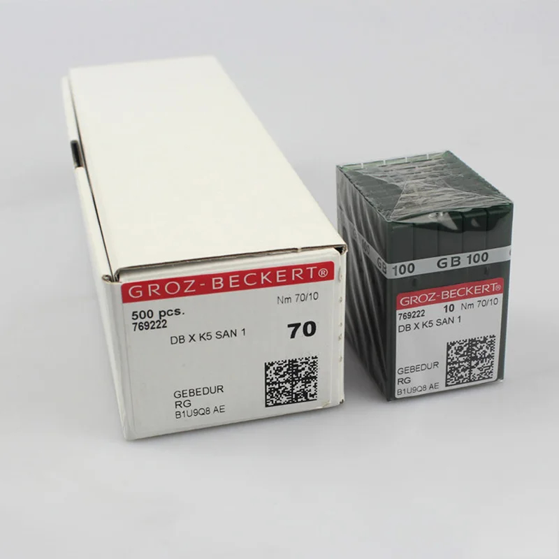 100 PCS Sewing Machine Needles GROZ-BECKERT DBXK5 SAN GEBEDUR Heat Proof Titanium Needle For Computerized Embroidery Machine