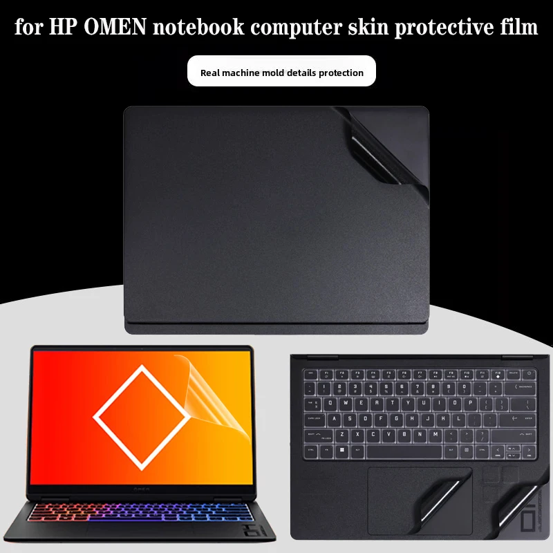 ل 14 بوصة HP OMEN Transcend الألعاب المحمول 14t-fb100 كمبيوتر محمول الجلد سهلة قطع ملصق شاشة طبقة رقيقة واقية لجسم الكمبيوتر #1