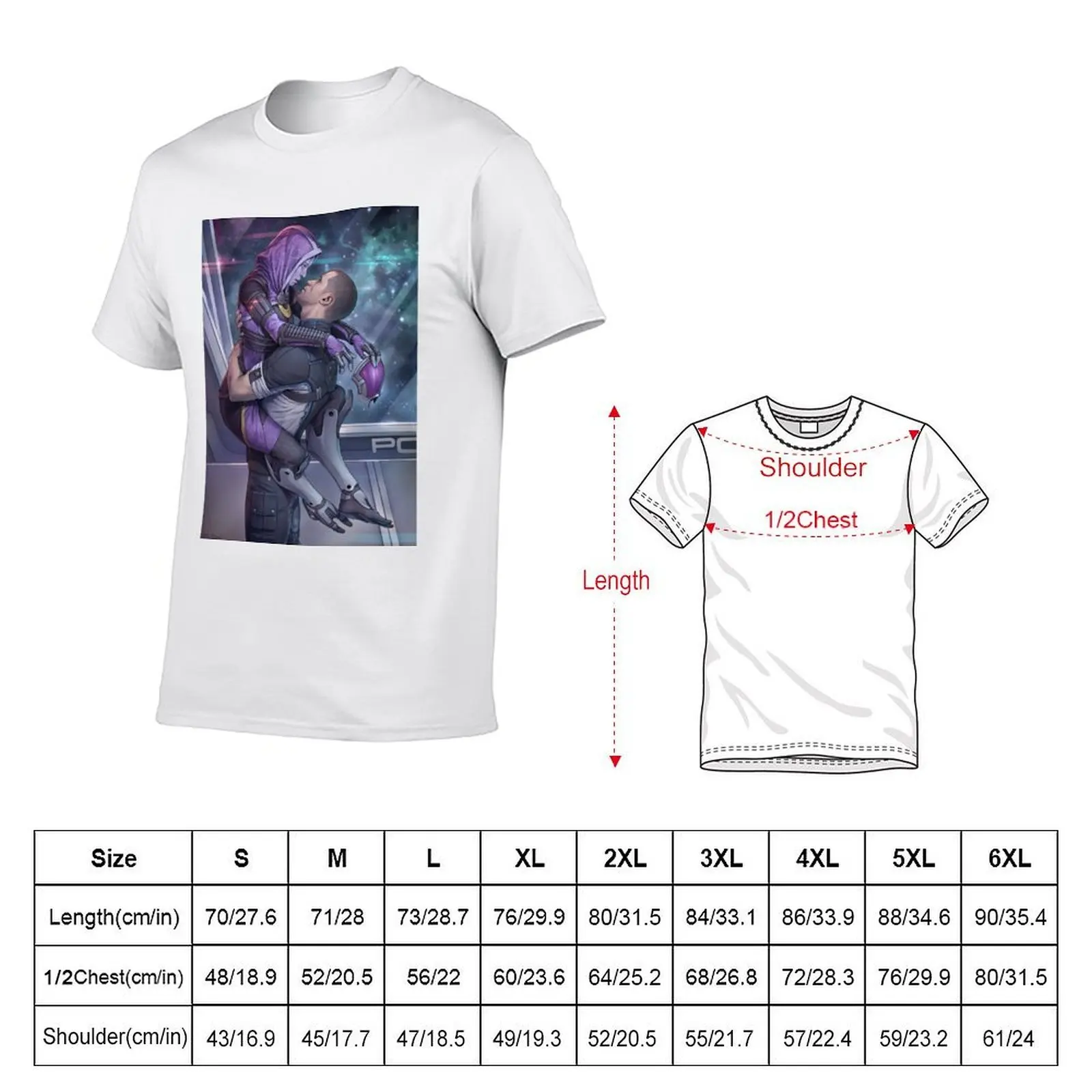Mass Effect T-Shirt for a boy graphic t shirt vintage heavyweight t shirts for men