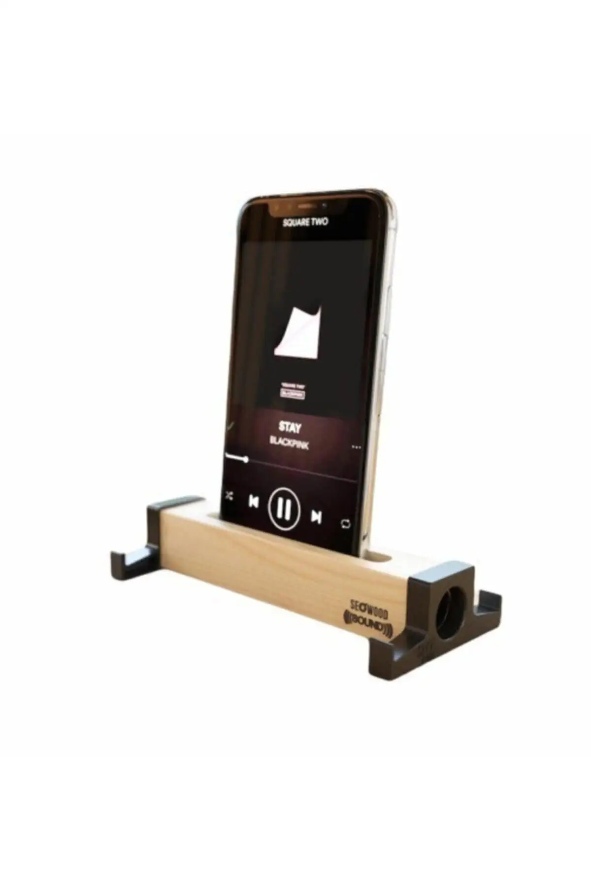 Wooden Acoustic Phone & Tablet Stand. Volume Increase And Sound Acoustic Added Feature Stero Audio Quality