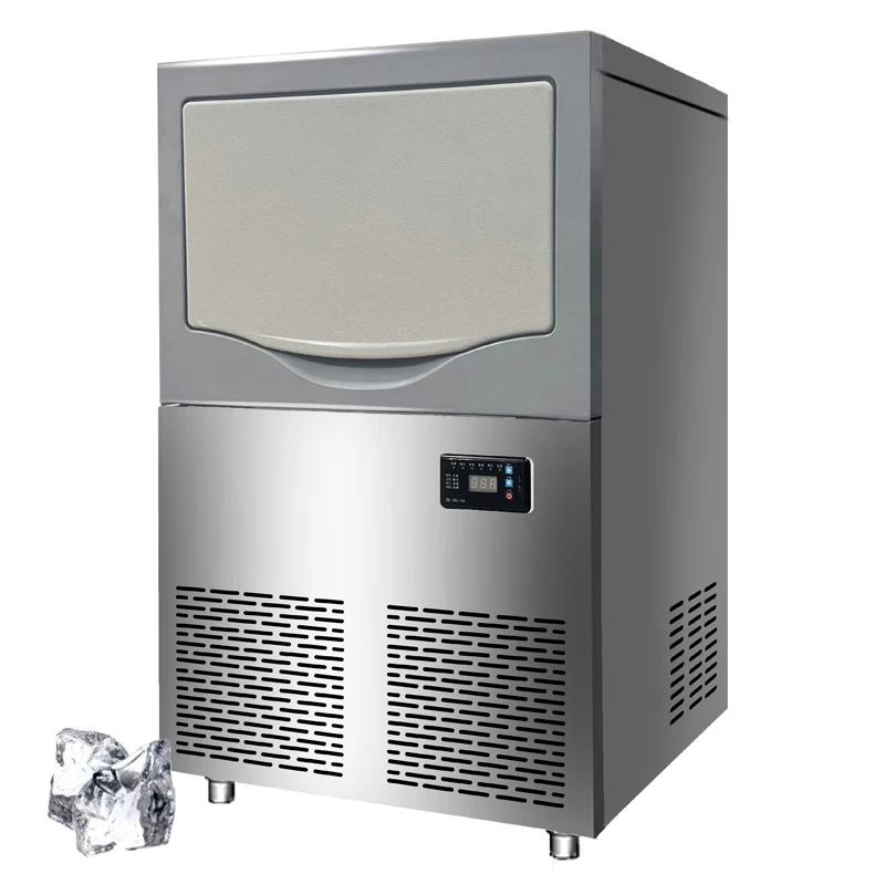 Snowflake Ice Machine 100kg Ice Block Making Maquina De Hielo Automatic Commercial Crushed Ice Maker Machine For Business Price