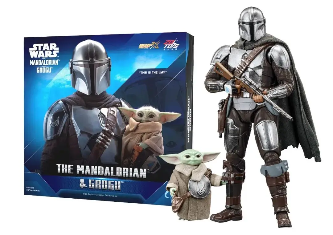 Em Estoque: Novo Boneco de Ação Original ZD Toy 1/10 Star Wars Mandalorian Grogu Stormtrooper - Coleção de Brinquedos