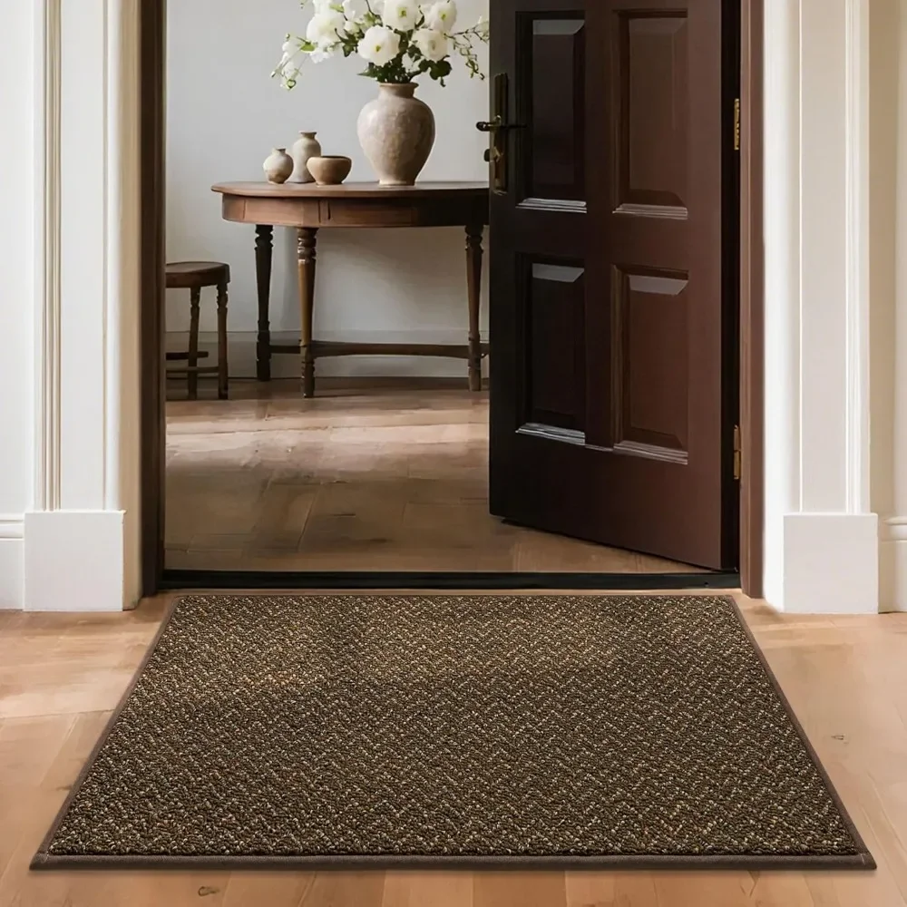 

-Door-Mat 24"x36" Non Slip Absorbent Entryway Rugs Dirt Trapper Doormats Washable Entrance Mats Low Pile Welcome Floor Mat for F