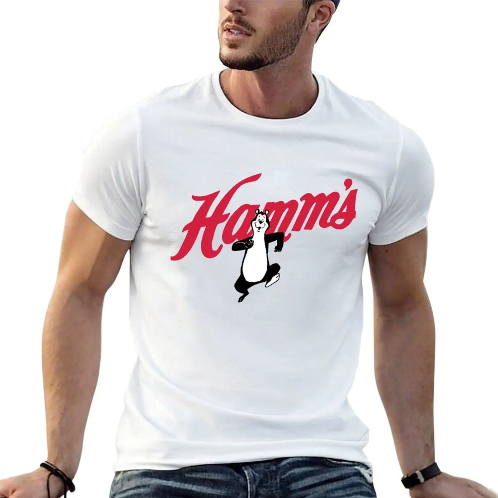 

cotton quality Walk T-Shirt Don't brand a to shirts Beer shirt man man for t high Hamm's t Run! luxury man shirt t get