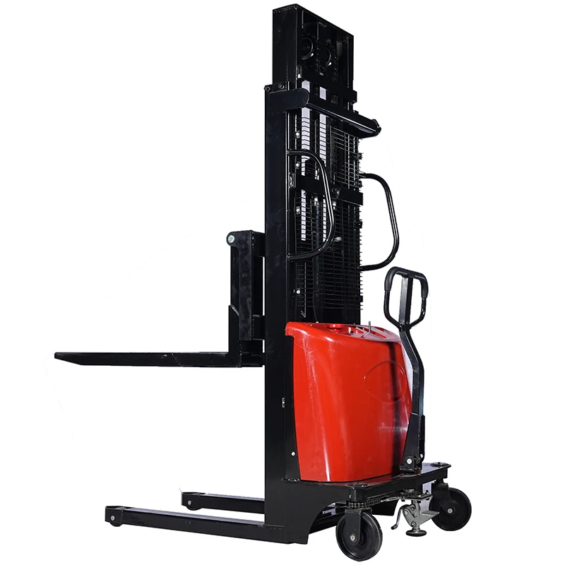 1.5 Ton Semi Electric Pallet Stacker 3m Walkie Portable Electric Pallet Stacker for Warehouse Material Handling Equipment