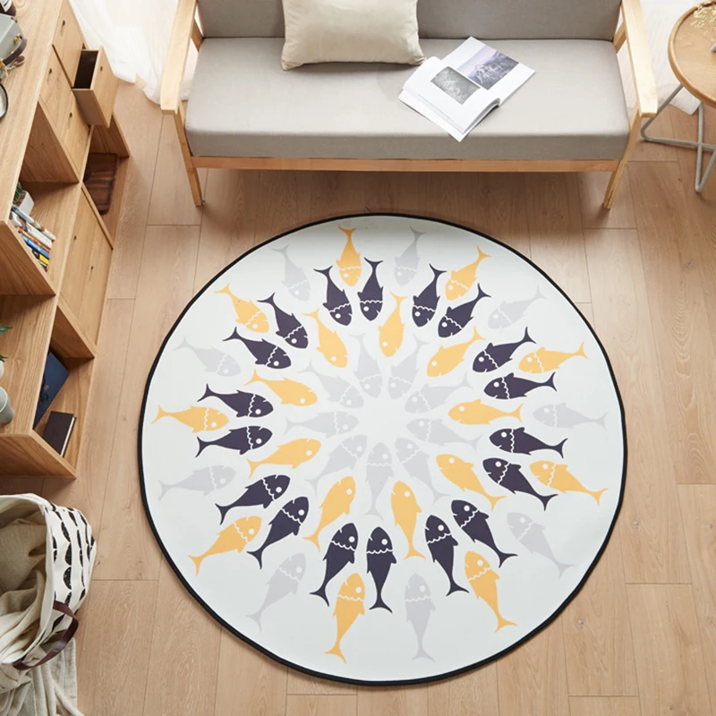 

Round Rug for Home, Travel & Picnic Use