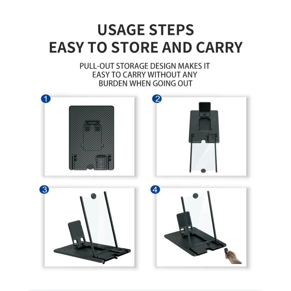 14 بوصة الهاتف المحمول المكبر HD شاشة عدسة مكبرة ثلاثية الأبعاد HD Projection3D HD الإسقاط حماية العين أدوات متعددة الوظائف #5