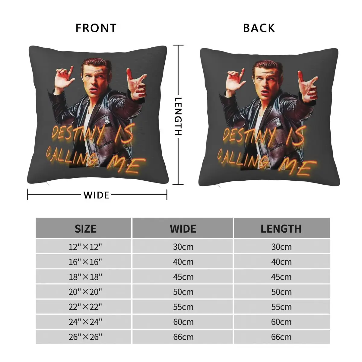 The Killers Brandon Flowers Mr. Brightside Pillowcase Polyester Linen Velvet Creative Pillow Case Sofa Seater Cushion Case 18