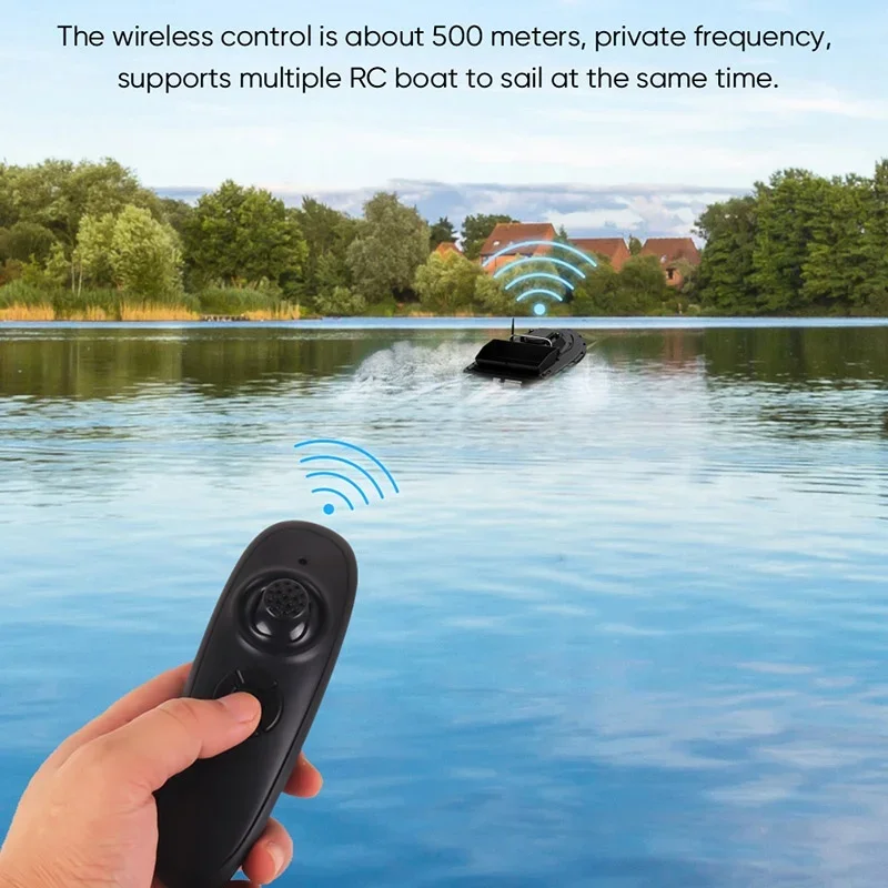 500 متر سفينة سياحية طويلة نظام تحديد المواقع RC قارب طعم سمك كبير هوبر ضوء الليل مسافة بعيدة لاسلكية للتحكم عن بعد يخت قارب طعم البحر #5