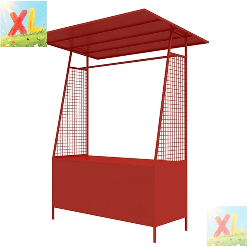 

Modern wrought iron flower car night market stall car market street stall rack square outdoor promotion rack Internet