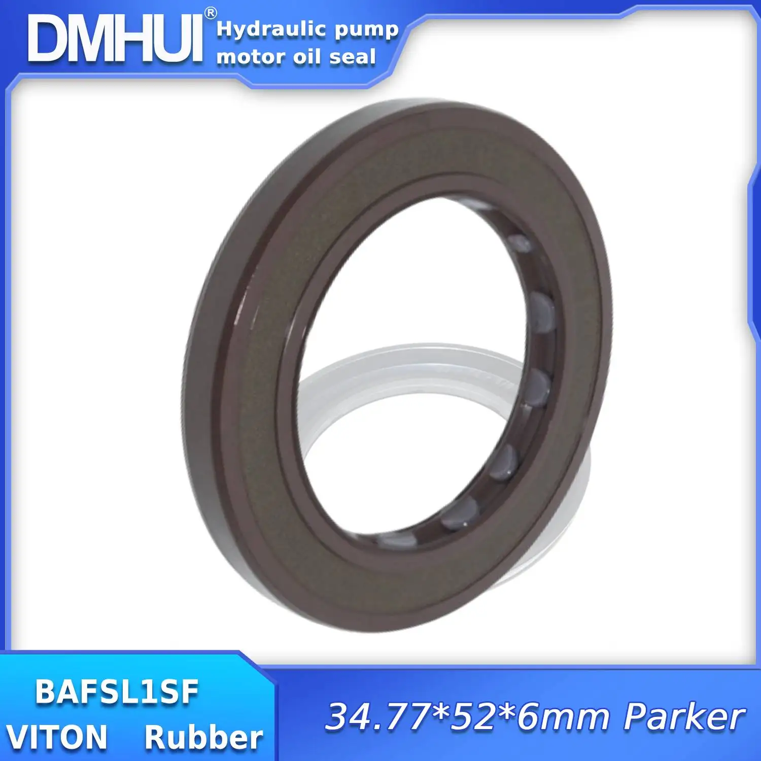 DMHUI Hydraulic pump and motor oil seals 34.77x52x6mm VITON BAFSL1SF Type  for Parker /PD060 ISO9001:2008