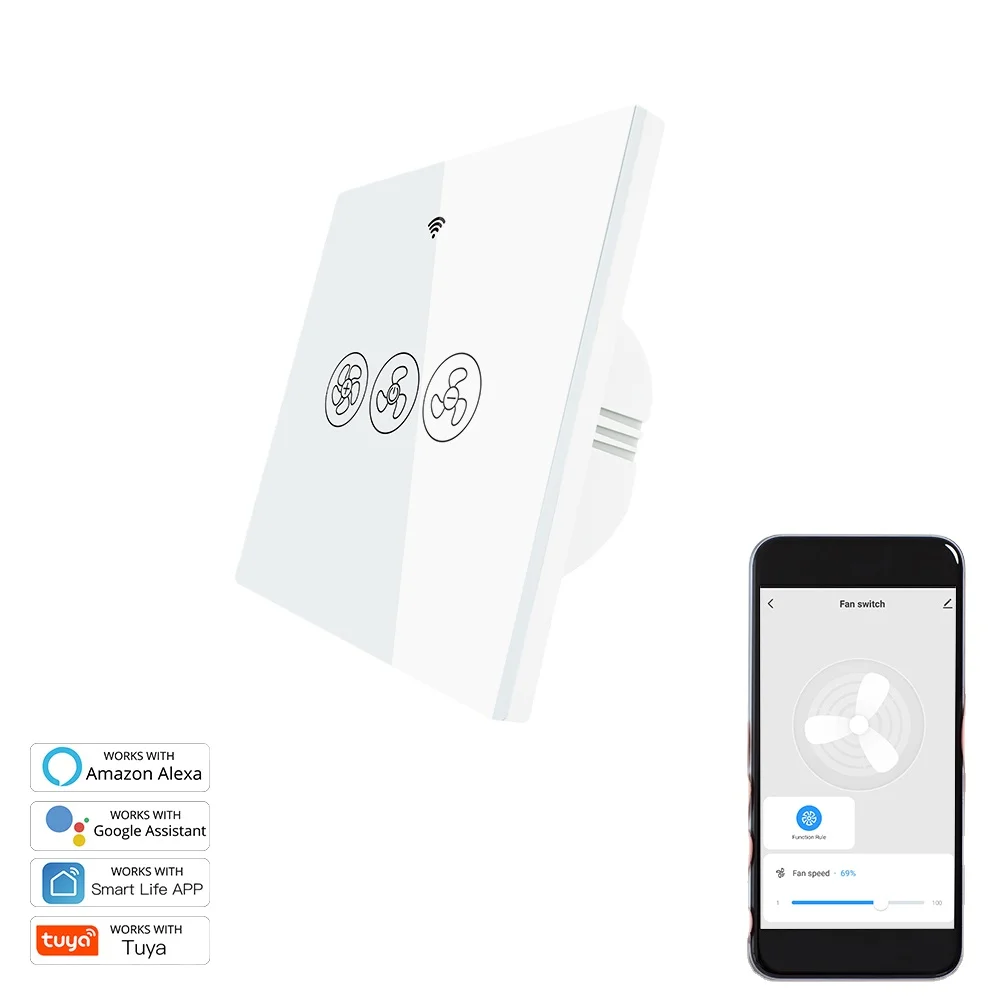 

Wifi Smart Switch fan dimmer remote control home smart