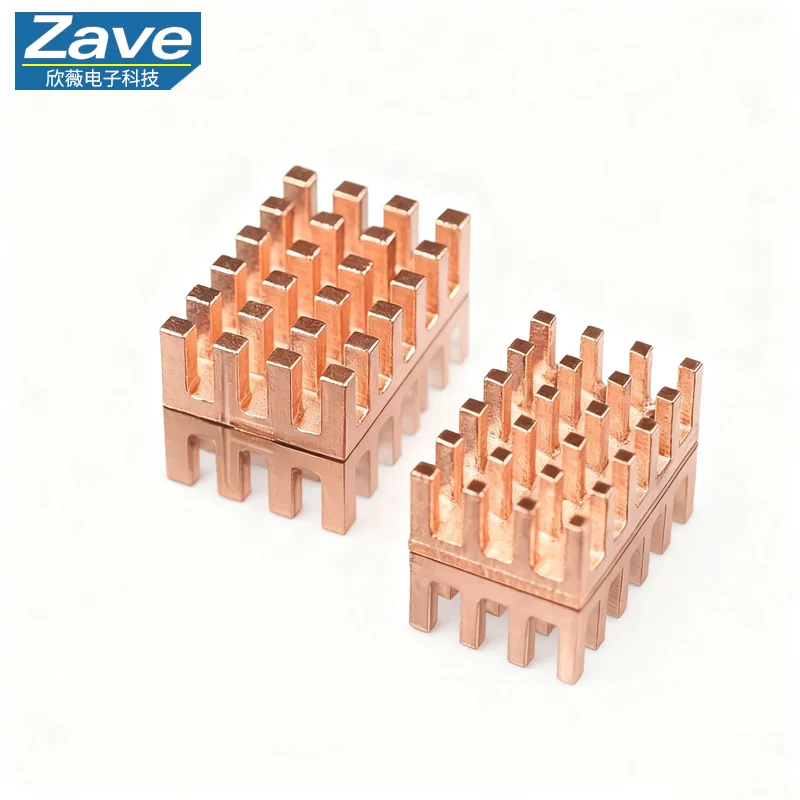 Mini Pure Copper Heat Sink for Raspberry Pi, Electronic Components, Video Memory, RAM, Capacitors, Routers, and Motherboards