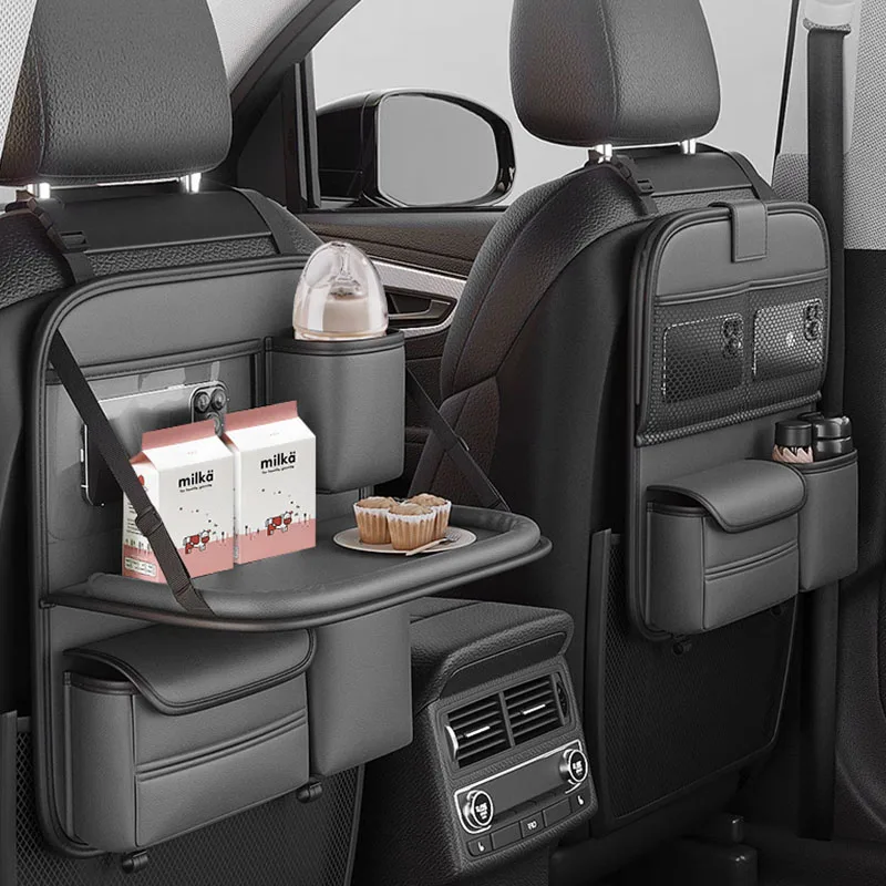 

Car Backseat Organizer Storage Bag Multi-function Large Capacity Seat Back Storage Organizer Hanging Bag Protector Pad